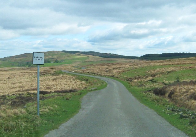 Passing place on a minor road near... © Ann Cook cc-by-sa/2.0 ...