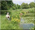 Scarecrow fishing at Horriford Farm Ponds!