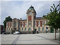 Old  Town Hall (left half) and public library (right half),  Barry