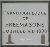 D2818 : Plaque, Masonic Hall, Carnlough (1) by Kenneth  Allen