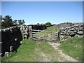 Gate leading into Edge Lane