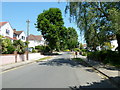 Approaching  a postbox in Lynwood Avenue