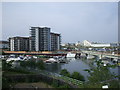 Bridge under construction, Penarth marina