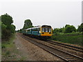 Railway line from foot crossing