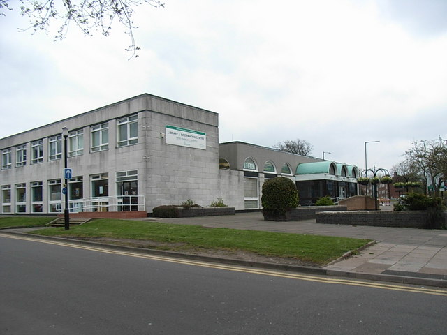 South-west corner of Nuneaton Library
