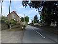 The A924 heading through Kinnaird