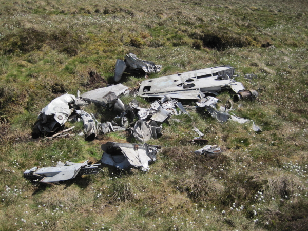 Wreckage of De Havilland, Venom © Les Hull :: Geograph Britain and Ireland