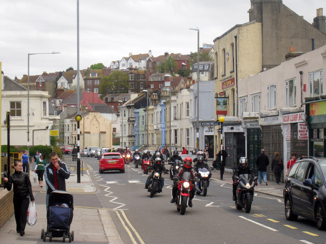 Motorbikes on Queen\u0026#39;s Road \u00a9 Oast House Archive ...