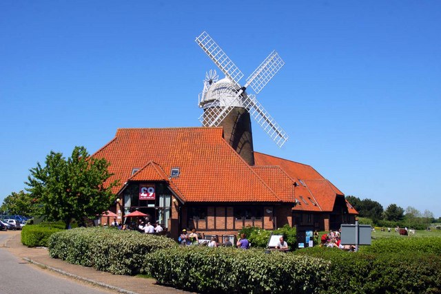The Caldecotte Arms and windmill
