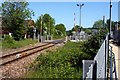 The level crossing by Fenny Stratford station