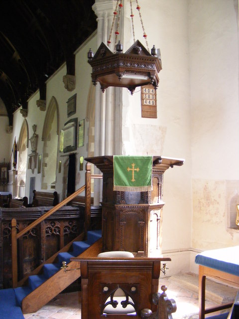 The pulpit of St. Mary's Church, Worlingworth