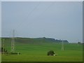 Grazing Lands and pylons at Kirkness Farm