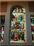 SX4854 : Stained glass memorial window, Plymouth Library, Drake Circus by Tom Jolliffe