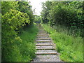 Footpath steps between the B2117 and its slip road onto the A23