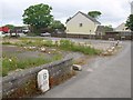 Milestone and vacant site, Toldish