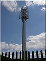 Telecoms mast on Carr Head Lane