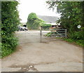 ST2791 : Entrance to Tynewydd Farm by Jaggery