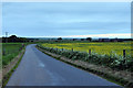 Minor road near Crimond at dusk