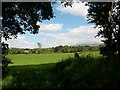 View north-eastwards across the parklands of Trefan Hall