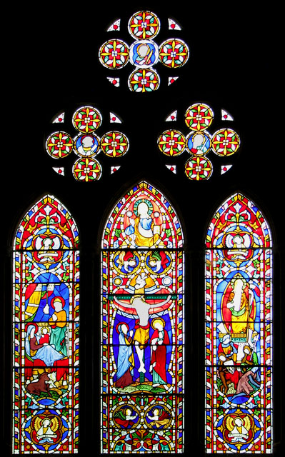 St Michael's church in Didlington - east window