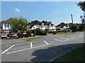 Road markings in Blackbrook Lane