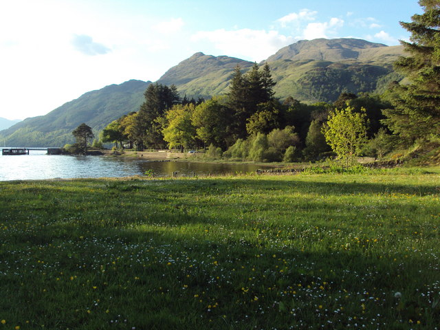 Meadow and Lochside at the Rowardennan Hotel