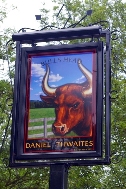 Pub sign for the Bull's Head