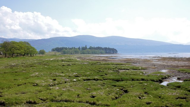 Inverscaddle Bay and Loch Linnhe from the road
