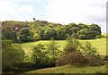 View across Afon Dwyfor to the hill fort above Tyddyn Mawr