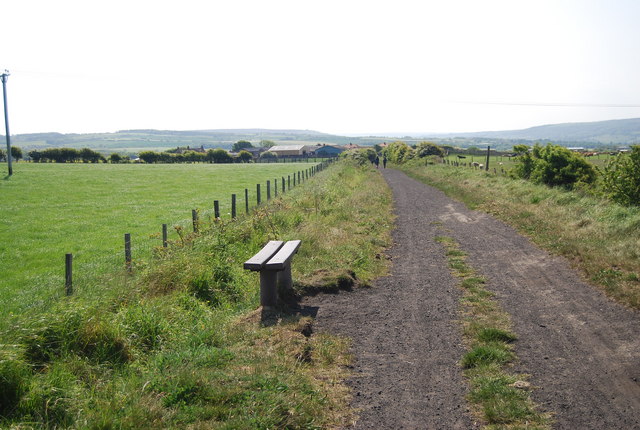 Bench by the old railway, Hawsker