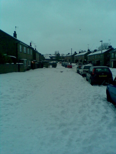 Wilwick Lane on a winter's day