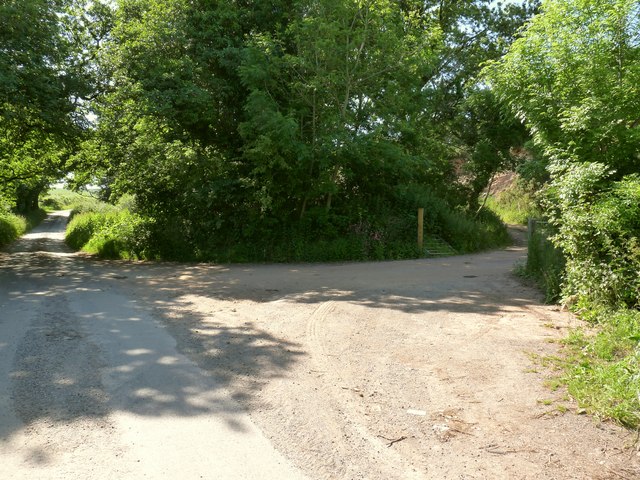 The entrance to the Disused Mine Works on a lane near Barton Close Farm