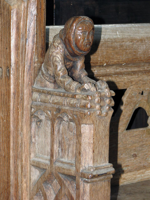 St Mary's church in Great Massingham - carved bench end