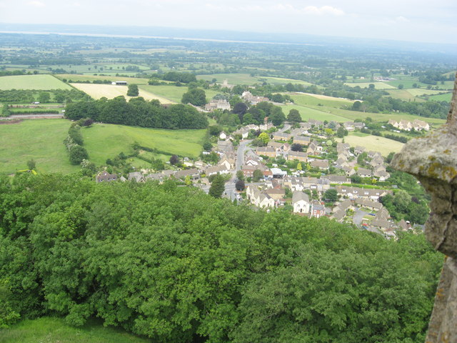 North Nibley Looking NW from the top of the Tyndale Monument