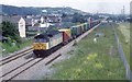 Freight train approaching Burry Port station 