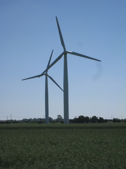 Wind turbines near Croft © Jonathan Thacker cc-by-sa/2.0 :: Geograph ...