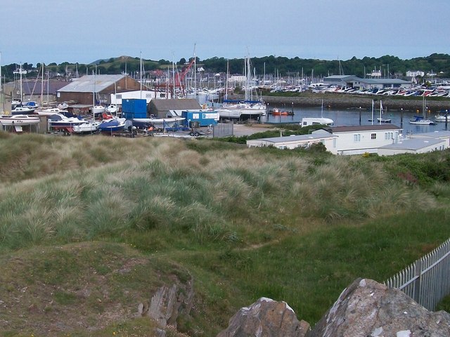 The harbour from the summit of Carreg yr Imbill