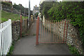 Goviers Lane pedestrian level-crossing swing-gate