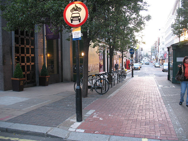 Cycle path, New Bond Street
