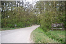 TV5199 : Car park entrance, Seven Sisters Country Park by N Chadwick