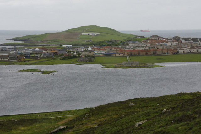 Loch of Clickimin from Staney Hill Road, Lerwick