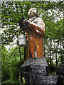 Branwell Bronte statue near Sowerby Bridge