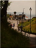 SZ1191 : Boscombe: approaching the pier with the Isle of Wight beyond by Chris Downer