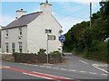 The road to Penrhos village and the backroad to Poland