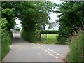 Minor road junction near Capel Bethel, Penrhos