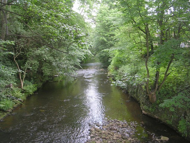 River Holme - From Footbridge Off © Betty Longbottom Cc-by-sa 2.0 