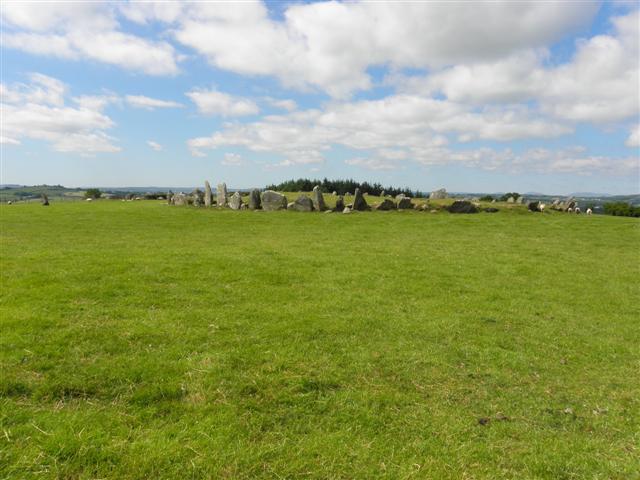Approaching the Beltany Stone Circle