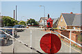 Level crossing at Pendre station