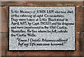 A Covenanter memorial stone at Loudoun Parish Church