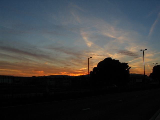 Sunset over Earlplace business park